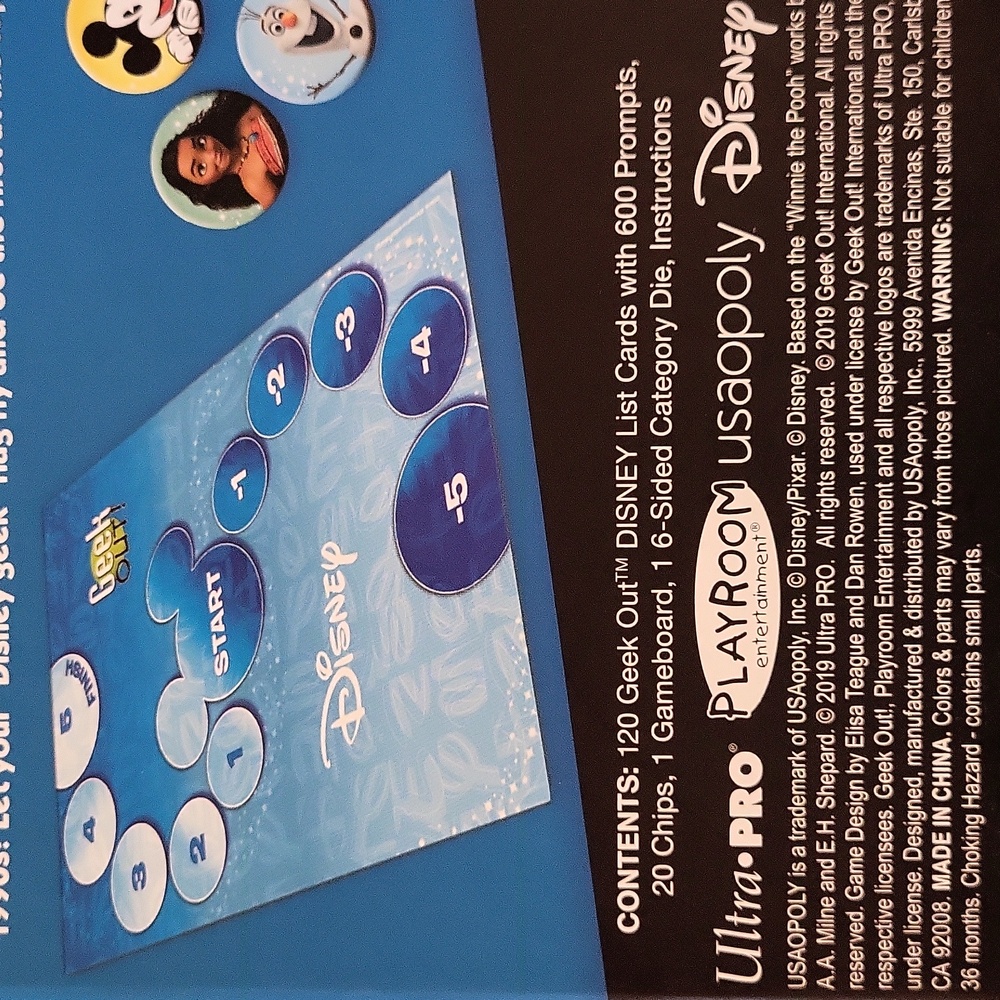 Geek Out! Disney Board Game - Picture 4 of 6